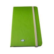 Notebook with Elastic Band Closure and Art Paper-coated Cardboard Cover