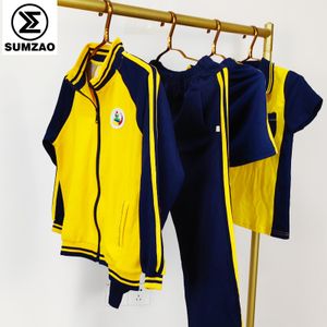 Kids Primary jogger Pants Suit Teen Students Sport set apparel stock Girls Boys Autumn tracksuit outfits School Uniform