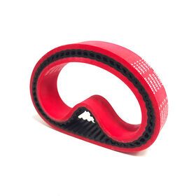 China factory red rubber coating pulling down timing belt for packing machine