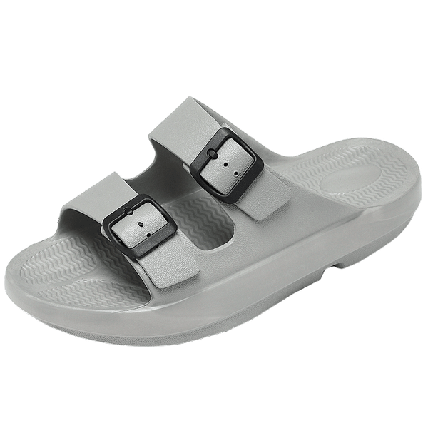 Wholesale Flip Flops Unisex Platform Beach Sandals Double-buckle Adjustable Thick Soled Slides Slippers