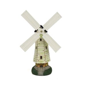Hot Sale 3D Vintage Resin Holland Windmill Ornaments Polyresin Antique Windmill Model Display Collectible Statues