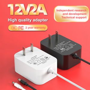 Ac100-240V To 24V 2000Ma Dc 12 V 2A Wall Mounted Power Supply Universal AC To DC 12V 2A Power Adapter For CCTV Camera