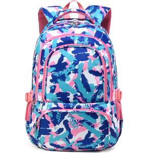 Hot Sell Nylon Waterproof Customized Girls Backpack School Bags for Teenagers Girls