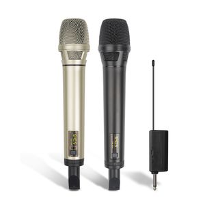Wireless Microphone Dynamic UHF Recharge built-in sound card Studio Recording Audio Professional stage Karaoke DJ Speaker Confer