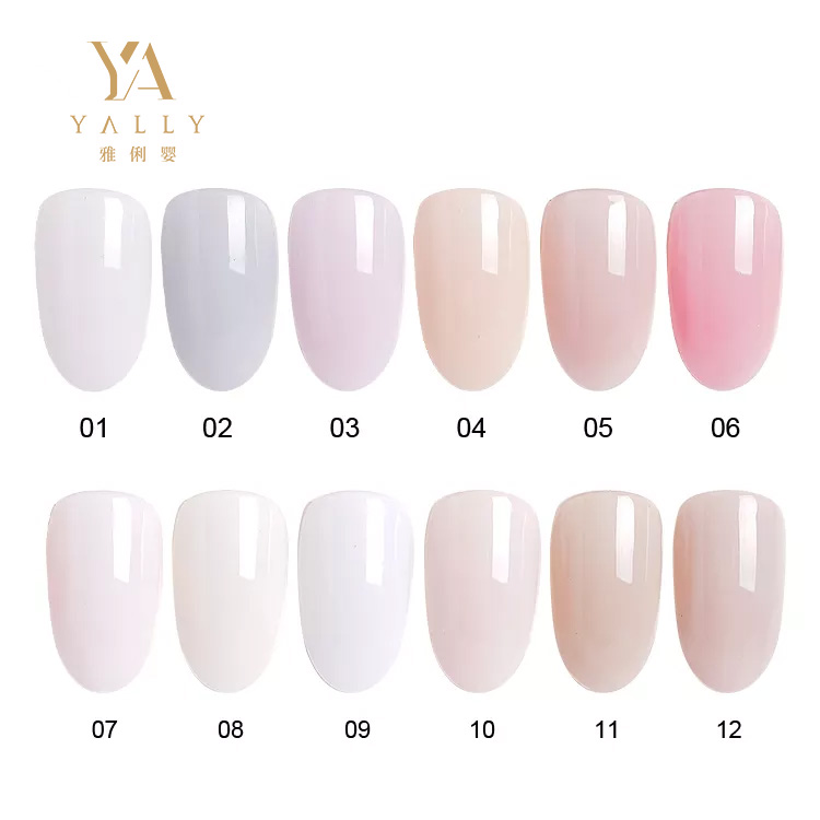Guangzhou Yalybaby Technology Company Ltd. Hot Milky Nude Pink Beige Color Nail UV Gel Polish Soak Off For Salon Nail Art Design