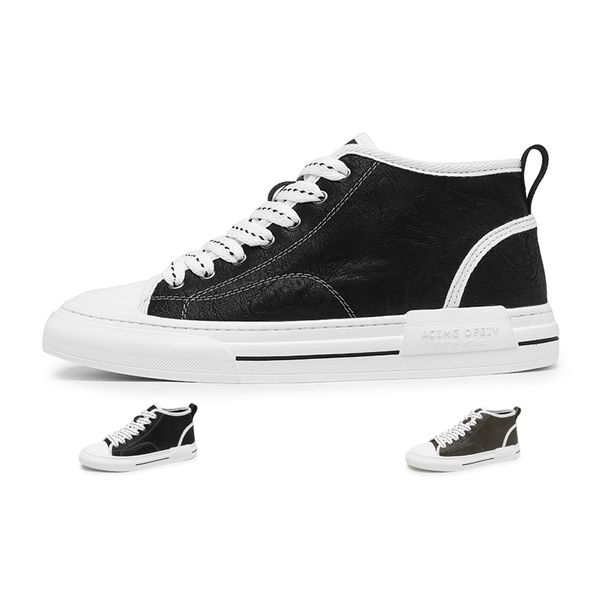 Wholesale High Quality Men's Sport Sneakers Lace-up Black Running Walking Shoes Custom OEM 2024