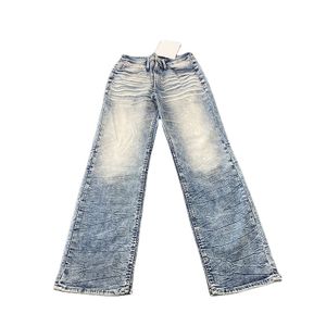 Hot sale Zipper Details Slim Hip Hop Jeans Washed ripped tight pants Striped Contrast Flare Jeans Custom Pants