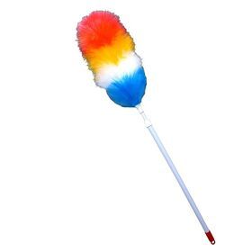 Duster with Pole, Medium Stiff Bristles Cobweb Duster Head Ceiling Fan Duster for Outdoor Indoor Cleaning