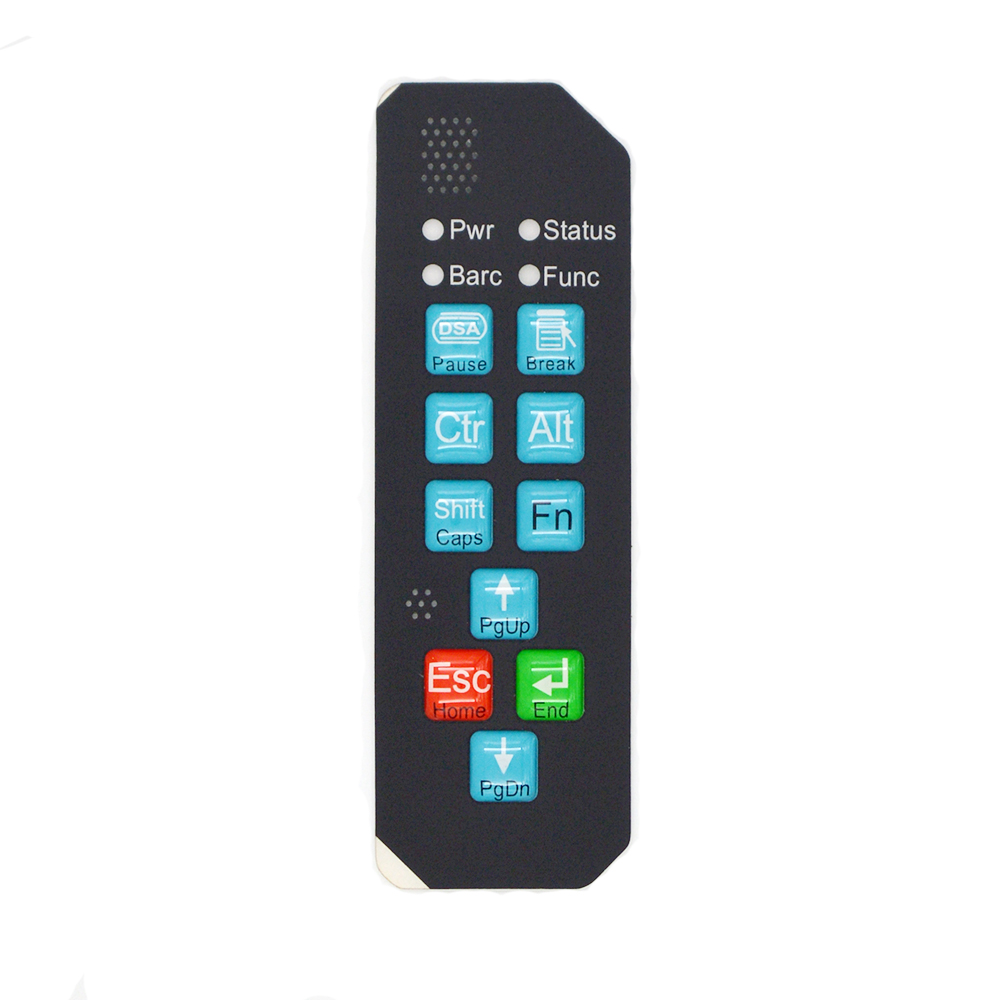 10-year quality assurance factory made LED Typel flexible circuit backlighttesa reflex graphic overlay membrane switch keypad