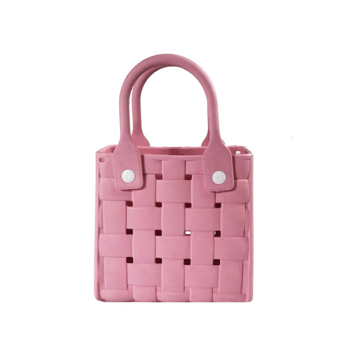 Yushan County Sold Out The Trading Co., Ltd. EVA hole small square bag handbag lightweight waterproof bag DIY new beach handbag woven eva handbag