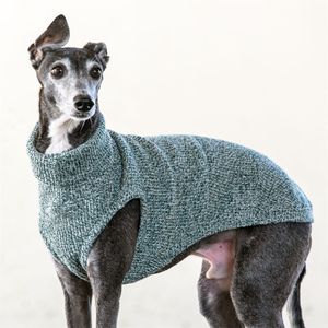 Qiqu Pet Supplier Custom New Designer Italian Greyhound Clothing Melange Cotton Wool Knit Vest  Dog Sweater for dogs