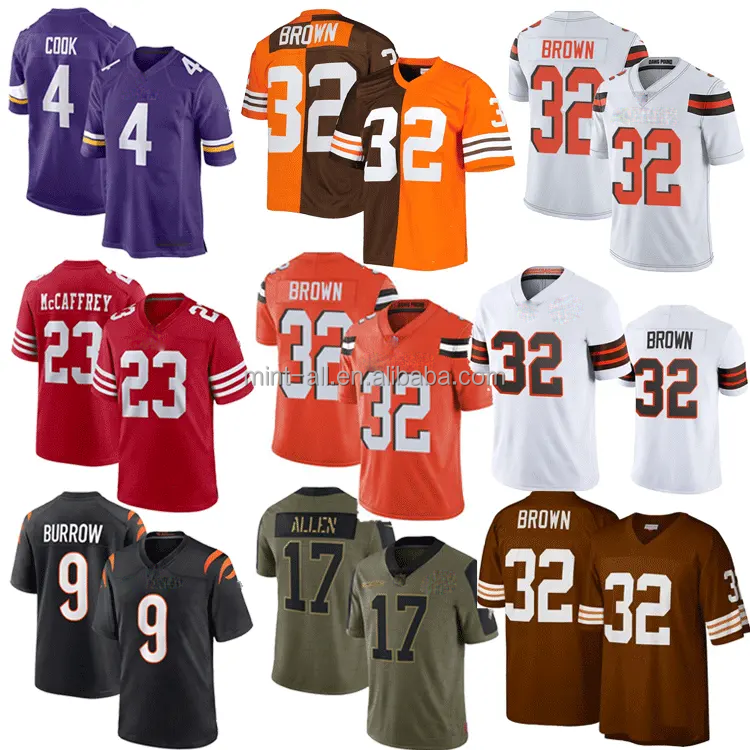 Shenzhen M&T Import and Export Co., Ltd. Stock Men Woman Best Quality Legacy Stitched Vapor Elite Custom Game Player Wear Throwback Sport American Football Jersey