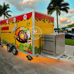 Wholesale Price Small Multifunctional Food Truck Fully Equipped Modular Mobile Fast Food Cart Bakery Farm New Water Corn