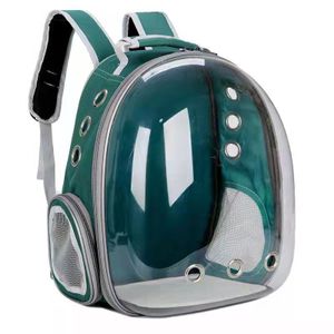 Portable and Breathable Cat and Dog Small Pet Carrier Three Outlets Backpack for Outdoor Travel