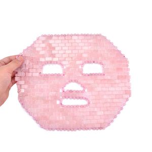 Hanhe Wholesale Real Crystal Stone Full Facemask Rose Quartz Mask