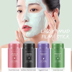 Hot Sale Peach Mask Stick Cleansing Whitening Acne Clay Mud Mask Lazy Skin Care Mask Green Tea Musk Stick