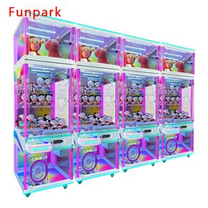 Funpark Factory Direct Sale Coin-Operated Games Prize Cabinet Indoor Metal Claw Crane Machine Digital Logo Board Features Gift