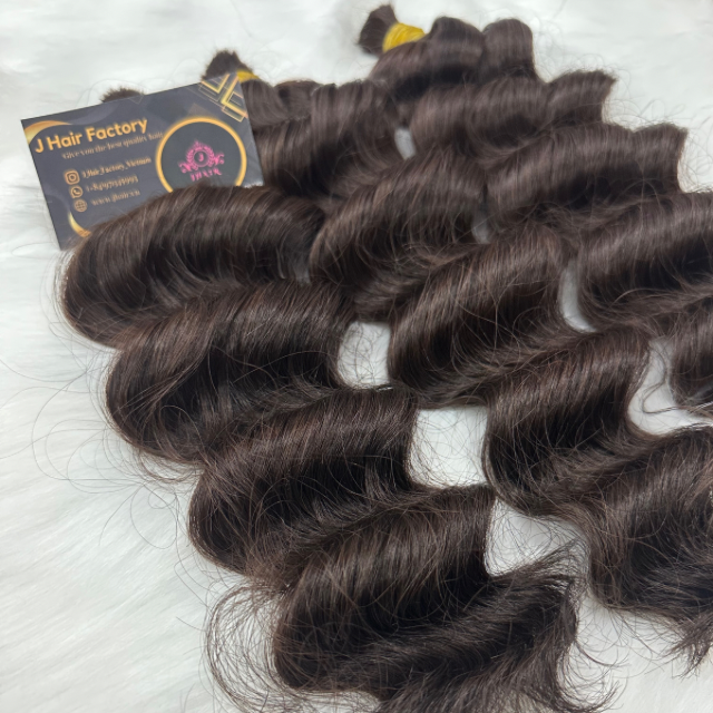 VIETNAM REMY HAIR TOP 1 BUSINESS HOUSE Hot arrival black loose wave bulk hair vietnamese high quality human hair wholesale deals no shedding customized length