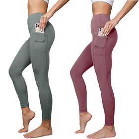 Leggings With Pockets with Women High Waist Tummy Control Workout Yoga Pants Soft Women's Leggings in Full Length and Capri