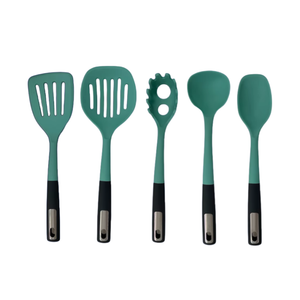 New Product Silicone Non-Stick 7pcs Kitchen Cooking Tools Heat Resistant Kitchen Utensils Set Wiht TPR Handle