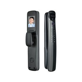 Modern Design Easy Installation Zinc Alloy Wooden Door Wifi App Outdoor Waterproof Smart Door Lock With Camera