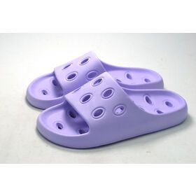 Summer home cheese hollowed-out leaky slippers Women's bathroom bath quick-drying eva slippers
