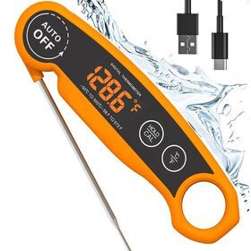 Durable Rechargeable Digital Food Oven BBQ Cooking Meat Thermometer for Measure Milk Water Temperature