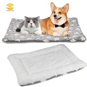 Winter flannel Pet bed dog Removable Cover Machine Washable floor mat for kitten