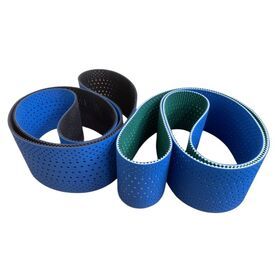 Patented Perforated Rubber Timing Belt Coated with silicone for napkin production