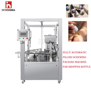 customized 1-5ml essential oil bottle liquid filling capping machine,automatic double-head glass dropper bottle filling machine