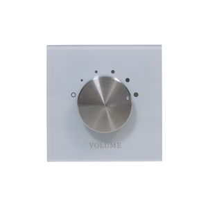 86-mm Standard 5-step Stereo Volume Controller Optional with White/Golden Color for Wall Amplifier & Smart Home Audio System