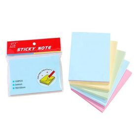 100 sheets pastel assorted color 3 x 4 inch  woodfree paper stationery sticky note pad