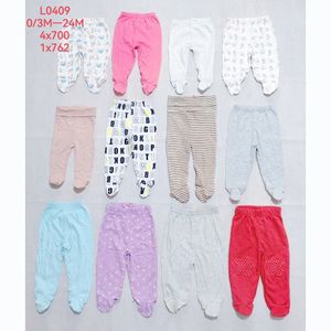 Wholesale Mixed Cotton New Born Infant Baby Boys Girls Overrun Clothes Footed Pants