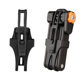 YH1824 Steel Alloy Bike Folding Lock 4 Digit Combination Bicycle Lock
