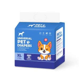 China Factory Price Pet Diaper Super Absorption Blue Color Package Dog Diaper for Male Dog and Puppy