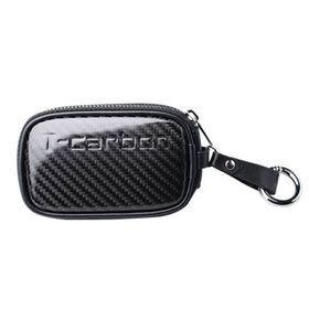 T-carbon Carbon fiber Leather Key Wallet New Car Keys Bag Keys Chains Case Holder Factory Sales