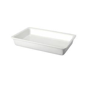 Sunnex Commercial Restaurant Kitchen Equipment GN Chafing Dish White Ceramic Buffet Food Warmer Porcelain Dish Pan