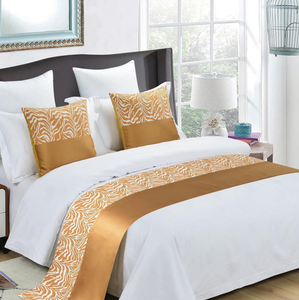 Cotton Embroidery Hotel Bedding Decorative Linen Cushion Cover Sofa Bed Runner