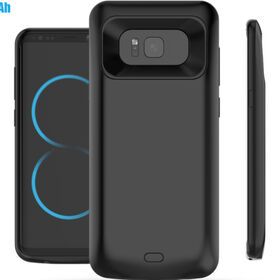 Hot sell high capacity battery charging case for galaxy s8 5000mAh black portable power bank case