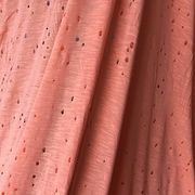 Cotton bamboo hole single jersey fabric