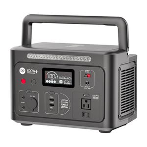 Solar Rechargeable Backup Power Storage System Lithium Battery Emergency Solar Generator 600W Portable Power Station