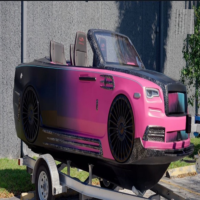 CAMPBELL AUTOMOBILES Ready To Ship 4 Seater Jet-Car Boat Rolls-Roycee Model with Engine 300Hp + Free Trailer Free Shipping.