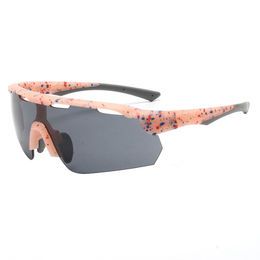 2021 new sport cycling eyewear big frame men one piece lens outdoor sunglasses