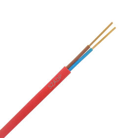 2 Cores flat BVVB LSZH LSFH LSOH Jacket flexible Power Cable 300v/550v  electrical cable