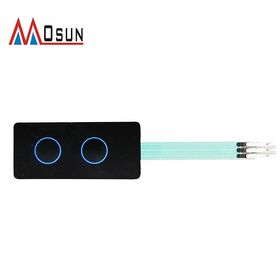 custom control graphic overlay switch metal dome flat 2 button circuit tail electronic keypad  membrane switchPopular
