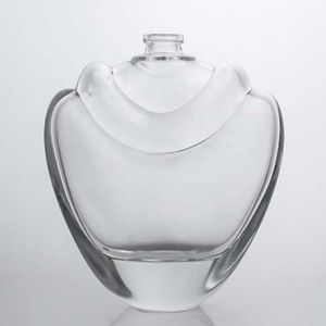New Design Luxury 100ml Unique Shape Custom Thick Bottom Glass Perfume Bottle With Pump Sprayer