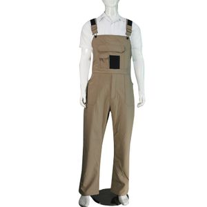 Men's Workwear Bib Pants Mechanic Overall Uniform Work Clothes