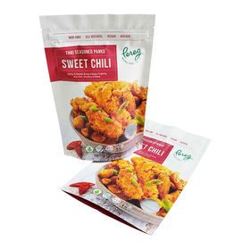 Custom resealable aluminum foil stand up pouch zip lock plastic snack food packaging bags