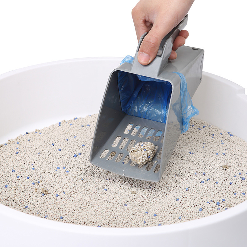 Litter Scoop Kitty Sifter System er With Waste Bags Pet Cleaning Supplies