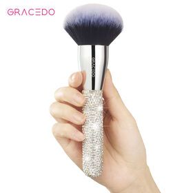 Gracedo Luxury Crystal Bling Rhinestone Makeup Brush Nice Quality Gift Beauty Cosmetic Single Powder Makeup BrushPopular